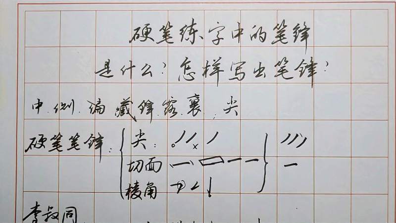 没有笔锋的字很丑一起来看看这个视频怎么说值得学习