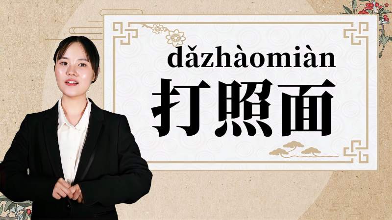 快速了解词语“打照面”的读音、释义等知识点,文化,艺术,好看视频