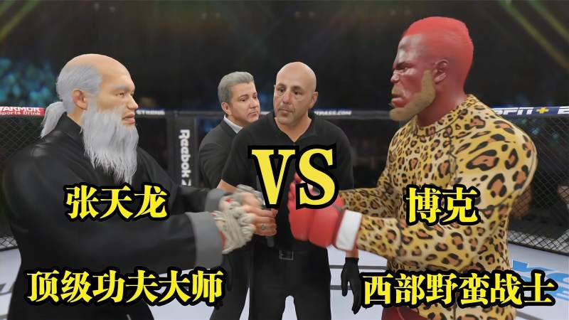 ufc格斗游戏功夫大师张天龙vs顶级战士博克