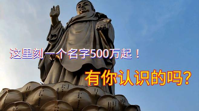 [图]无锡灵山大佛的佛脚莲花！刻一个名字500万起，有你认识的吗