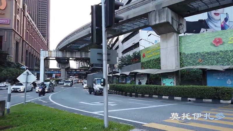 吉隆坡武吉免登区因 Jalan Bukit Bintang 繁华大道而闻名,旅游,旅途风光,好看视频