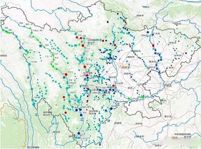 大渡河水电站分布图图片