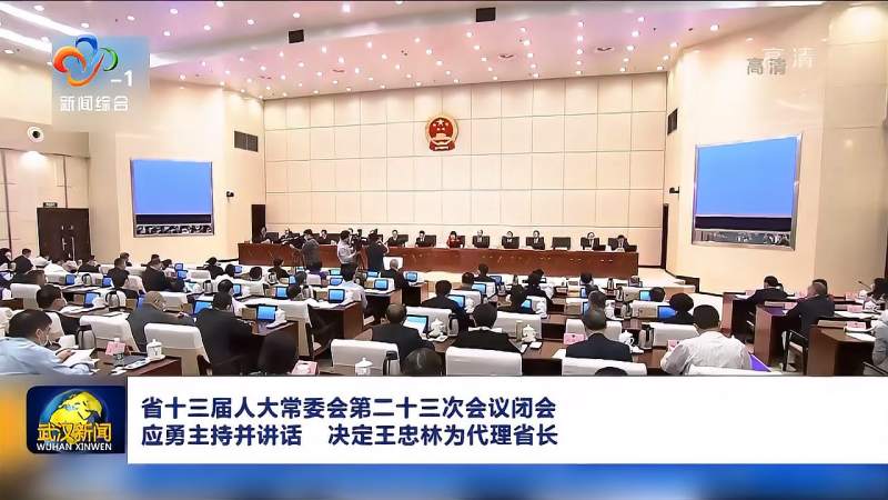 省十三届人大常委会第二十三次会议闭会 决定王忠林为代理省长 时事 时政 好看视频