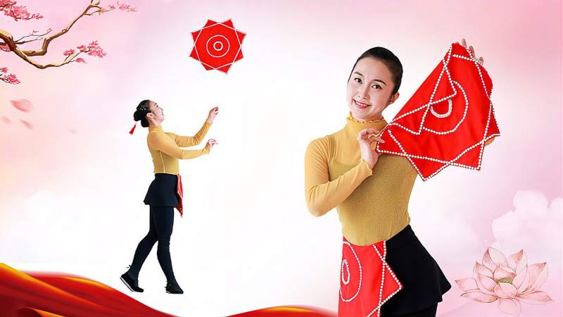 糖豆广场舞课堂《东北民谣》委婉大气的手绢舞,舞蹈,广场舞,好看视频