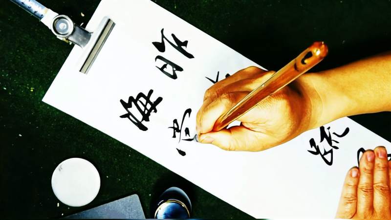 行书:李清照《如梦令》,昨夜雨疏风骤,浓睡不消残酒,文化,艺术,好看视频
