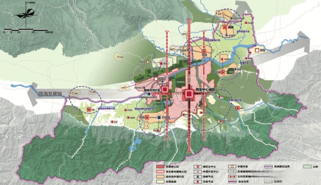 西安2030年城市规划图片