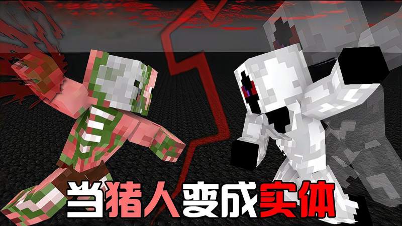 我的世界游戏怪物学院当僵尸猪人变成实体303下