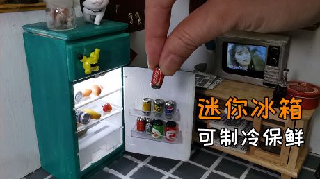 迷你厨房,自制迷你冰箱,能保鲜,能制冷,确定不来一瓶冰可乐?