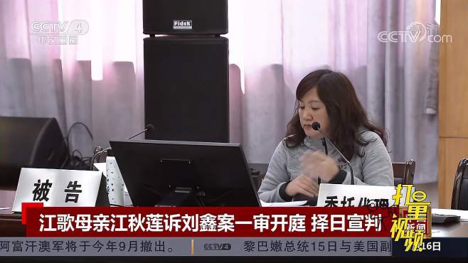江歌母亲江秋莲诉刘鑫案一审开庭，案件将择日宣判|中国新闻