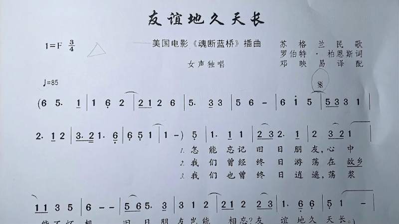 友谊地久天长简谱教学真的很简单初学者必学的歌曲