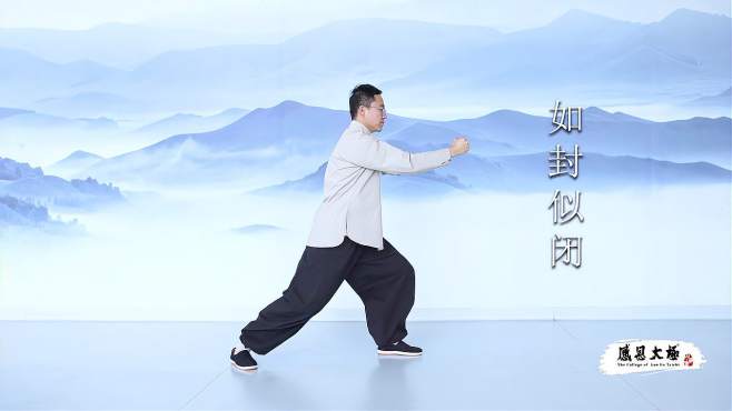 杨大卫演练传统杨氏太极拳85式第六段(口令版)