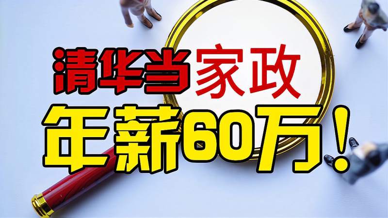 清华本科毕业生求职保姆3.5w/月,类似学历收入最高者达年薪60w