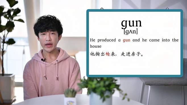 [图]英文单词详解：Gun