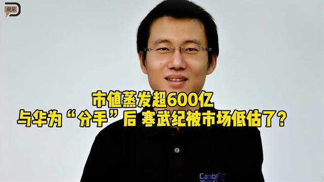 [图]市值蒸发超600亿，与华为“分手”后，寒武纪被市场低估了？