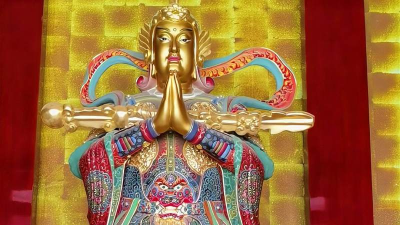 护法大士，韦驮天尊菩萨,文化,艺术,好看视频