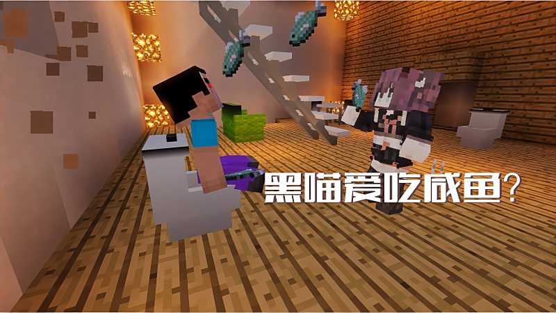 我的世界黑喵爱吃咸鱼菜鸟管够