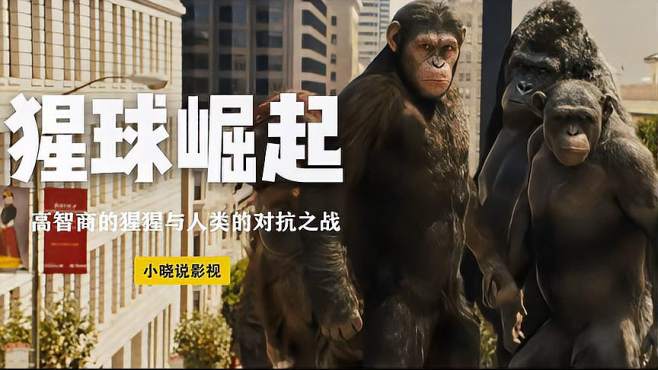 高评分科幻片,拥有高智商的猩猩,带领猿类与人类展开殊死搏斗
