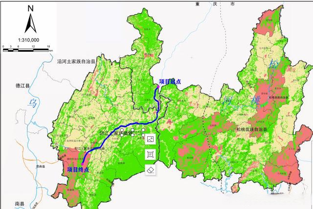 印江到秀山高速规划图图片