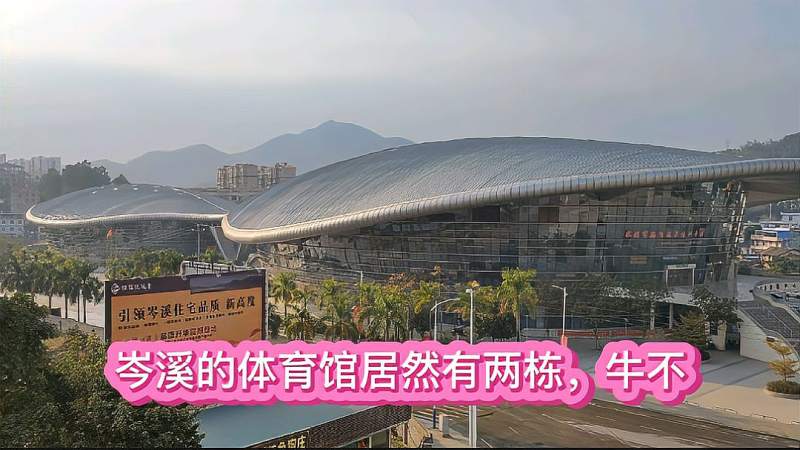 岑溪市文体中心谁知道这里的体育馆建两栋的呢