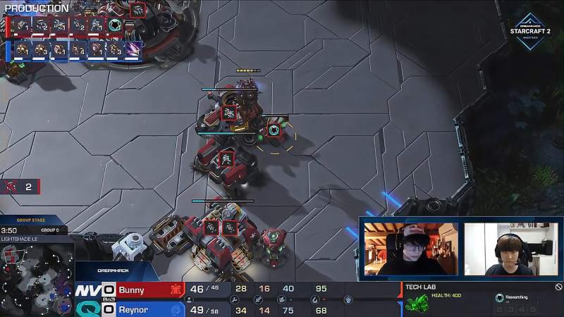星际争霸2中文解说bunnyvsreynordreamhackmasters1st
