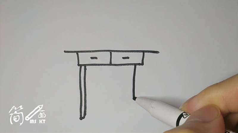 简笔画学习桌子小学生