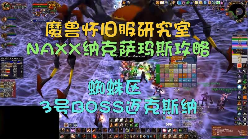 魔兽怀旧服研究所：naxx纳克萨玛斯 蜘蛛区3号boss迈克纳斯游戏rpg游戏好看视频 7940