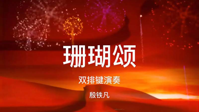 珊瑚颂殷铁凡双排键演奏献礼建党100周年
