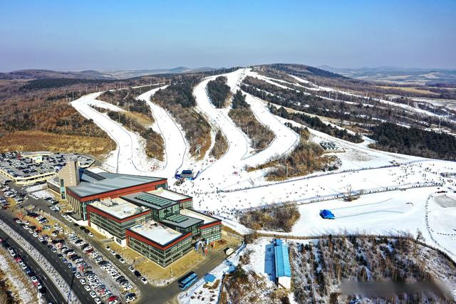 航拍丨長春天定山滑雪場