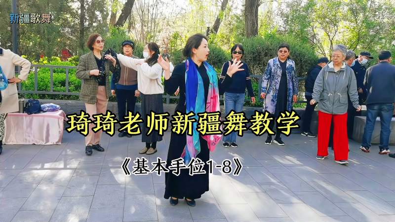 龙城琦琦老师新疆舞教学基本手位18