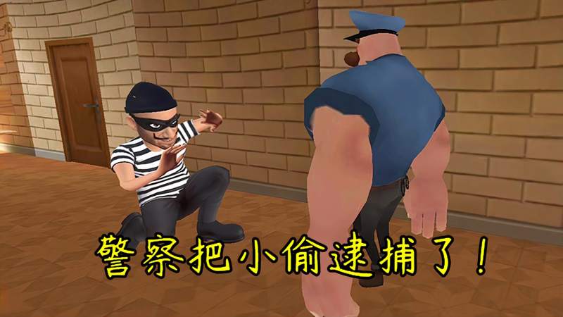 疯狂小偷我报警寻求帮助警察把小偷给逮捕了