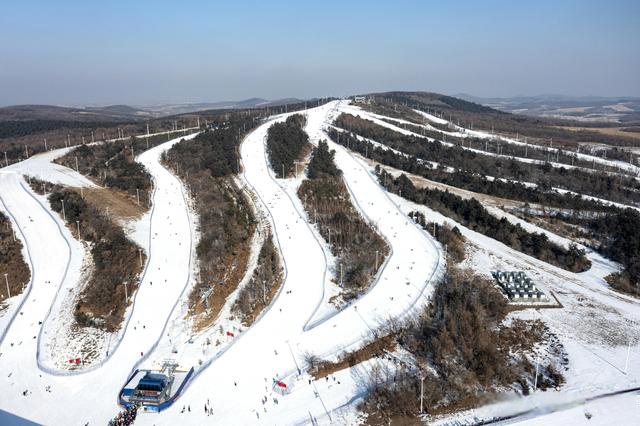 航拍丨長春天定山滑雪場