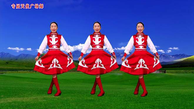 藏族舞《又见高原红》藏歌天籁之音，悠扬动听，舞步简单大方