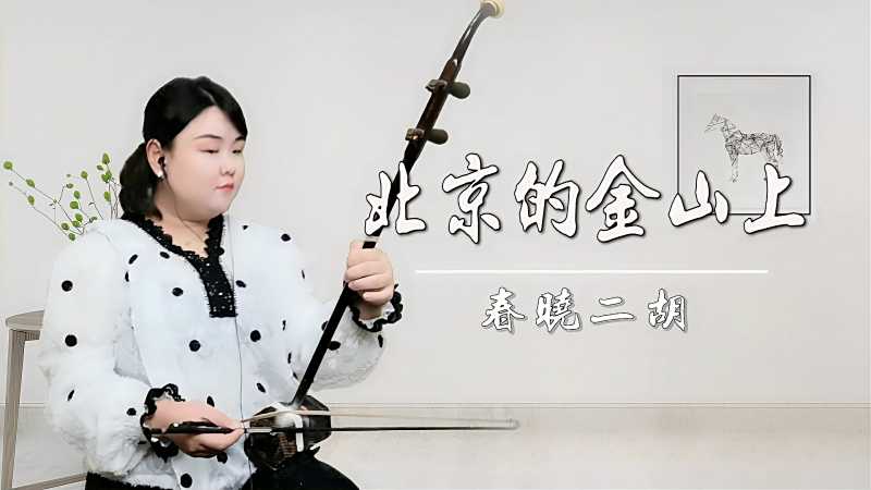 二胡演奏北京的金山上经典红歌二胡演奏慷慨激昂让人为之动情