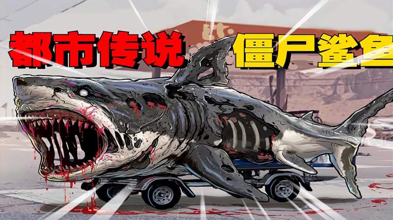 都市传说僵尸鲨鱼看到人类就要吃掉的僵尸鲨鱼据说非常的恐怖
