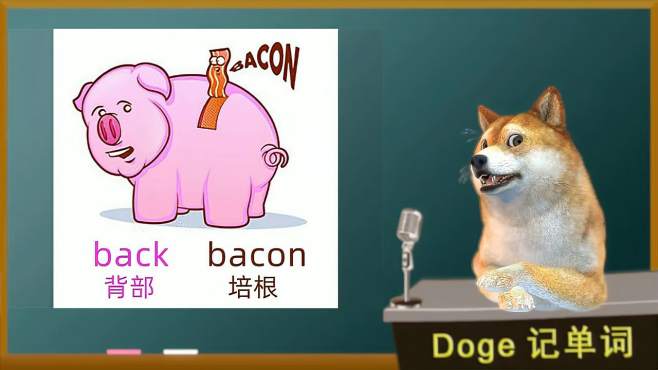 [图]bacon 培根,咸熏猪肉（四级考研雅思真题词汇）