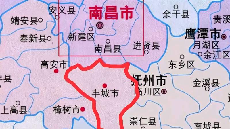 距离南昌非常近的县级市丰城