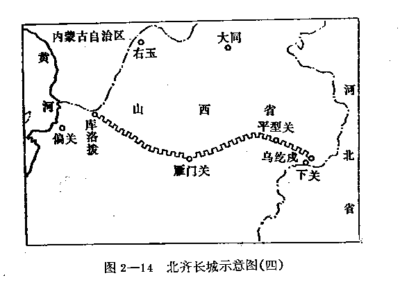 长城关口顺序简图图片