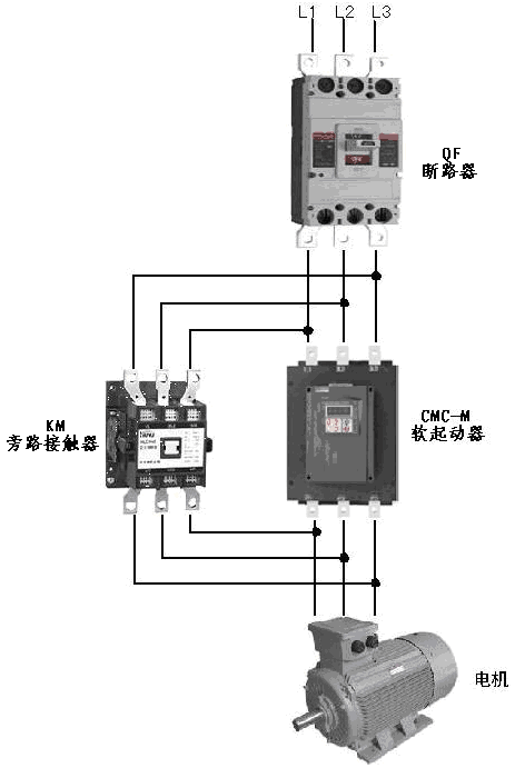 3对反并联晶闸管的导通角使电机端子上的电压从预设值上升到额定电压