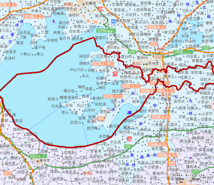 1,苏州面积最大的区:吴中区(含太湖水域) (2231平方公里) 2,苏州人口