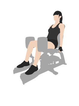 坐姿髋外展可以很好地锻炼臀中肌坐姿髋外展是一个很好的臀中肌孤立