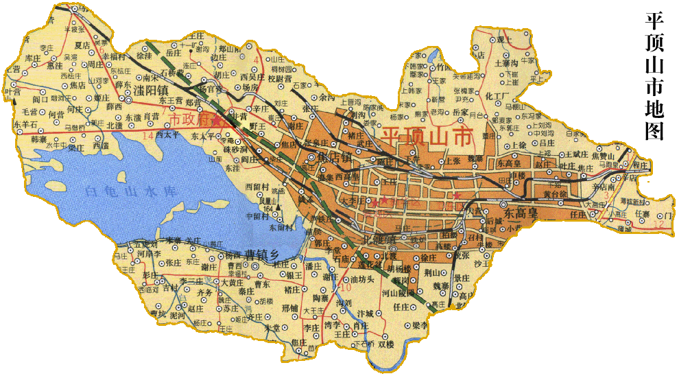 平顶山市地区地图图片