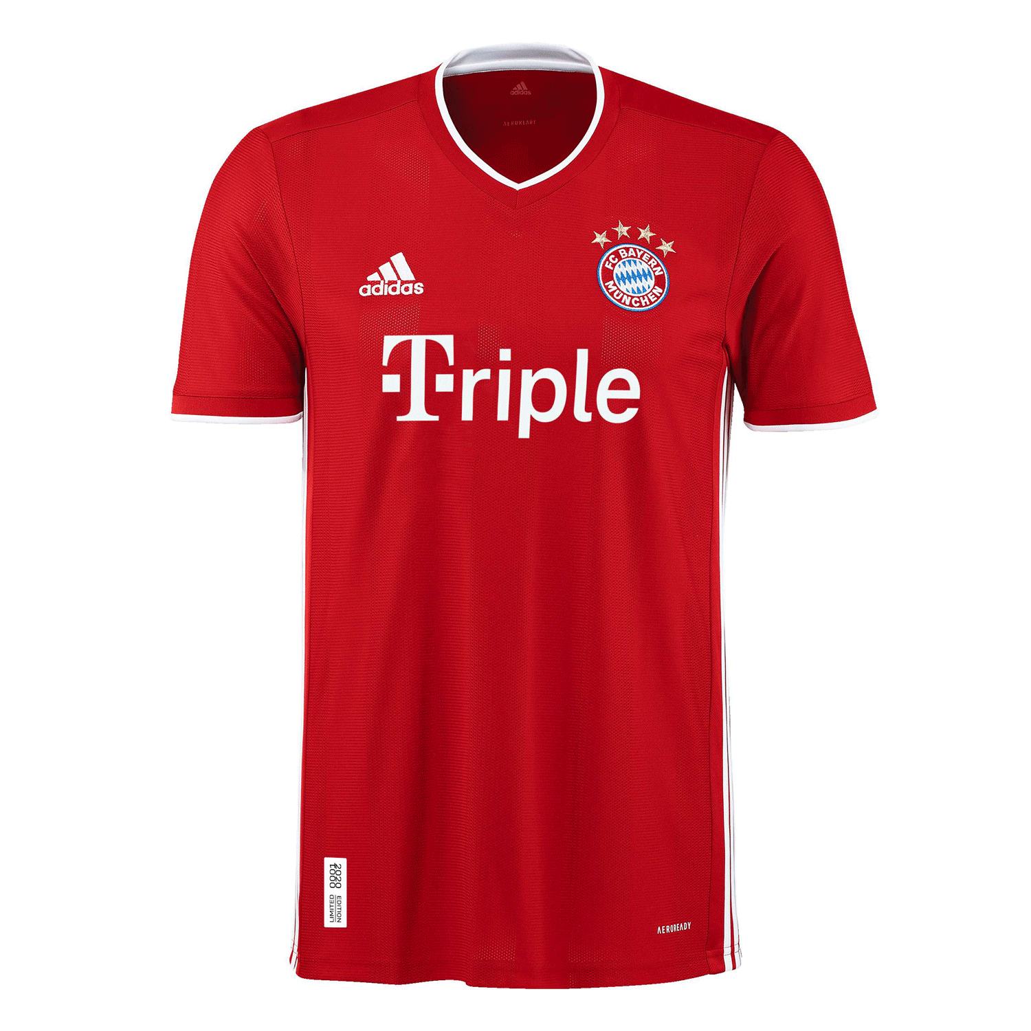 拜仁慕尼黑推出三冠王限量纪念球衣