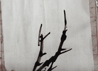 「晚枫书画」王秉香写意牡丹枝干和叶子的画法
