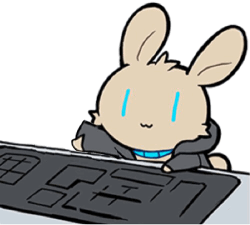 兔兔敲键盘