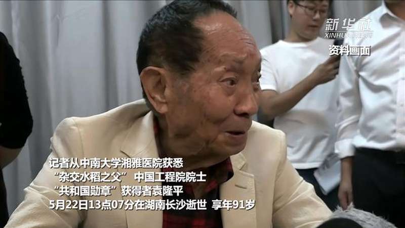 “杂交水稻之父”袁隆平去世 享年91岁