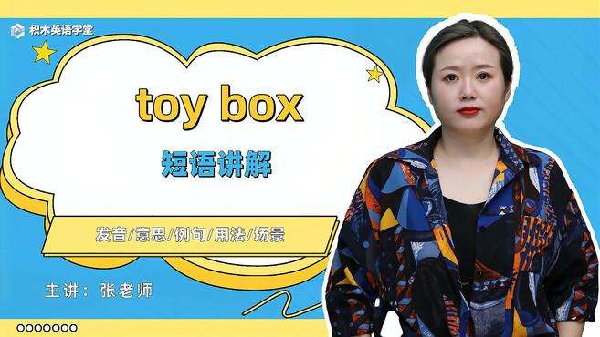 [图]toy box-短语讲解（发音 意思 例句 用法 短语）