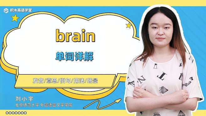 [图]brain-单词讲解（发音 意思 例句 用法 短语）