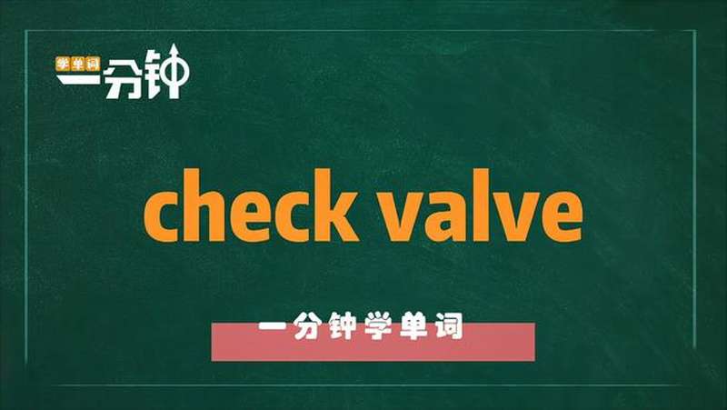一分钟学英语check valve单词详解,教育,在线教育,好看视频
