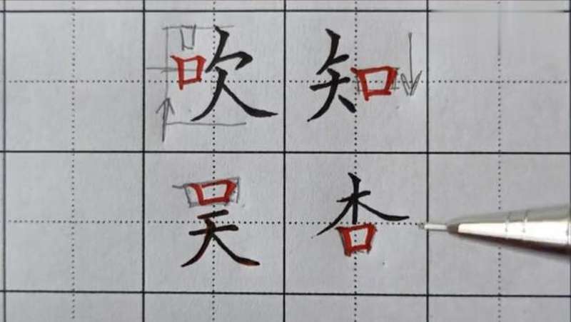 汉字结构“口”的组字规律,原来练字这么简单!,文化历史,文化艺术,好看视频