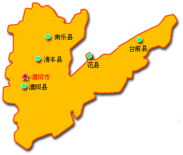 濮阳地区地图图片